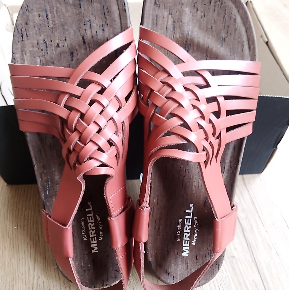 COPY - Rustic Red Women's Merrell Leather Sandals